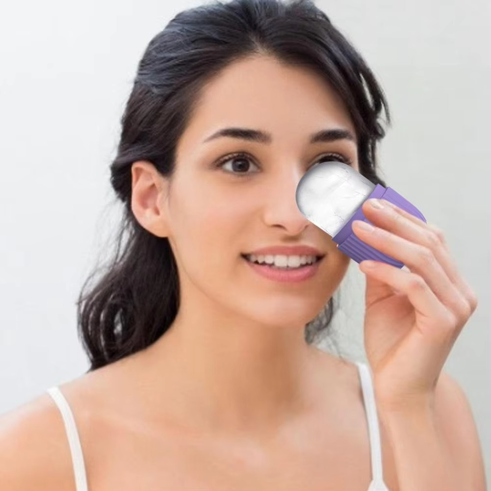Silicone Cleansing Ice Lattice | Ice Cube Roller With Scrub